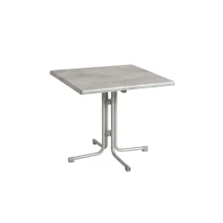 acamp Tisch Piazza 70 x 70 cm platin/cemento grigio