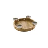 Advents-Kerzenhalter Durchmesser 30 x 7 cm braun