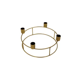 Adventskerzenhalter Durchmesser 21 cm gold