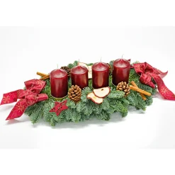 Adventskranz lang 4 Kerzen