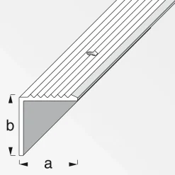 Alfer Treppenschiene 19 x 20 mm 1m messing