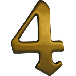 Alpertec Hausnummer 4 brüniert