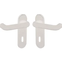 Alpertec Kurzschildgarnitur Nylon BB weiß