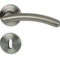 Alpertec Rosettengarnitur Karat-R Messing Chrom satiniert BB