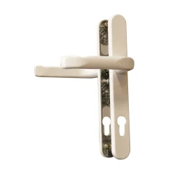 Alpertec Schmalrahmengarnitur Oval 8/92 mm Dr/Dr weiß