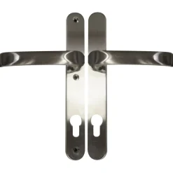 Alpertec Schmalrahmengarnitur Schmalrahmen-LS edelstahlfärbig rechts/links