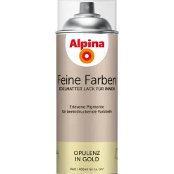 Alpina Buntlack Feine Farben Sprühlack Opulenz in Gold 400ml