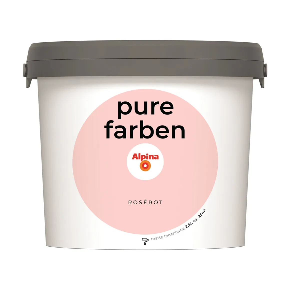 Alpina Innenfarbe pure farben 2,5 L Rosérot matt
