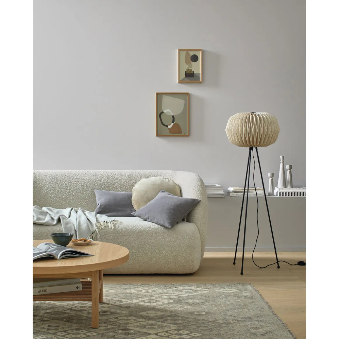 Alpina Innenfarbe pure farben 2,5 L Wolkengrau matt