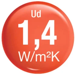 Aluminium Sicherheits-Haustür Trient Superior 60 mm grau 110 x 210 cm Anschlag rechts inkl Griffset