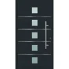 Aluminium Sicherheits-Haustür Triest Exklusiv 75 mm anthrazit 110 x 210 cm Anschlag rechts inkl Griffset