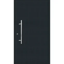 Aluminium Sicherheits-Haustür Latina Exklusiv 75 mm anthrazit 100 x 210 cm Anschlag links inkl Griffset