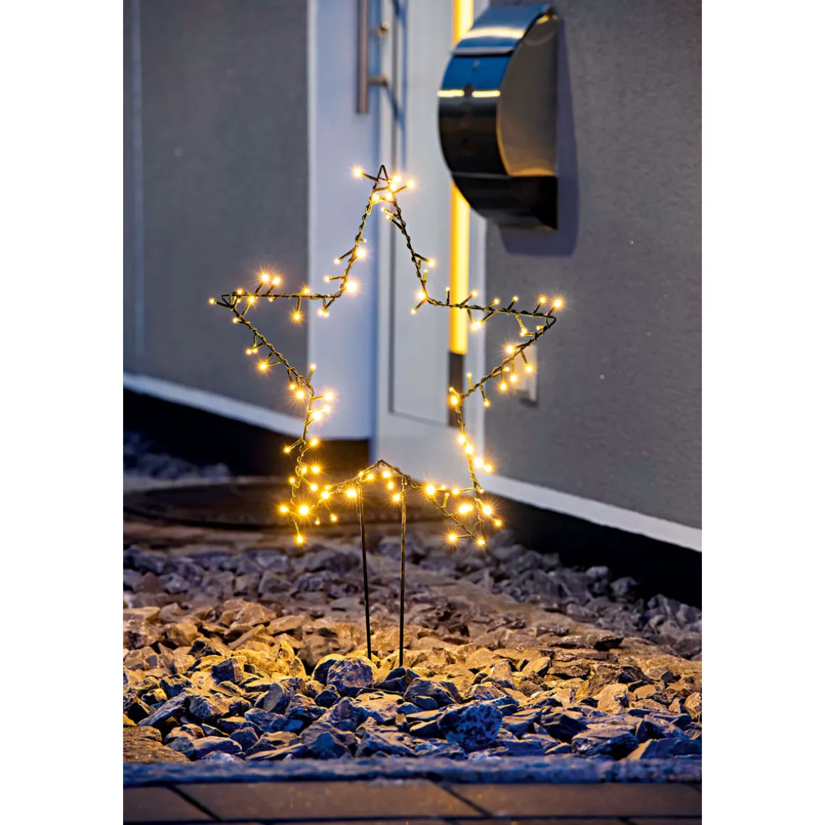 Ambientis Gartenstecker Stern 100 LEDs Außen batteriebetrieben