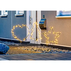 Ambientis Gartenstecker Stern 100 LEDs Außen batteriebetrieben