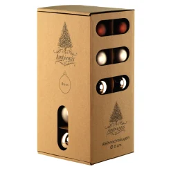 Ambientis Glaskugeln 6 cm braun champagner Mix