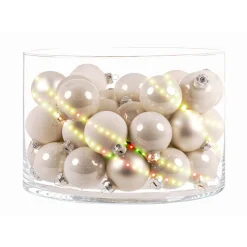 Ambientis Glaskugeln 4,5 cm weiß Mix