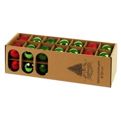 Ambientis Glaskugeln 4,5 cm rot grün Mix