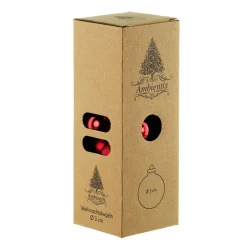 Ambientis Glaskugeln 3 cm rubinrot Mix