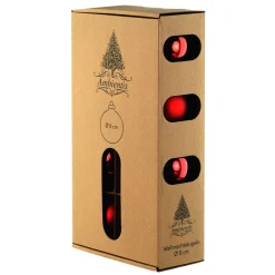 Ambientis Glaskugeln 8 cm rubinrot Mix