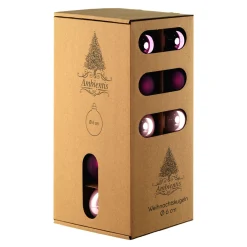 Ambientis Glaskugeln 6 cm lila Mix