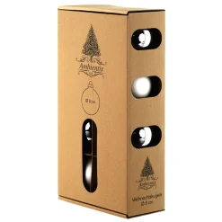 Ambientis Glaskugeln 8 cm silber weiß Mix