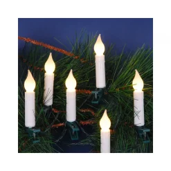 Ambientis LED-Baumkerzenkette 20 warmweiße LEDs weiß für Außen