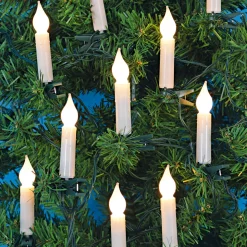 Ambientis LED-Baumkerzenkette 20 warmweiße LEDs weiß für Außen