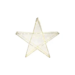 Ambientis LED-Drahtstern warmweiß 38 x 5 x 38 cm