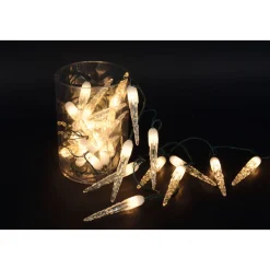 Ambientis Lichterkette Eiszapfen 30 warmweiße LED