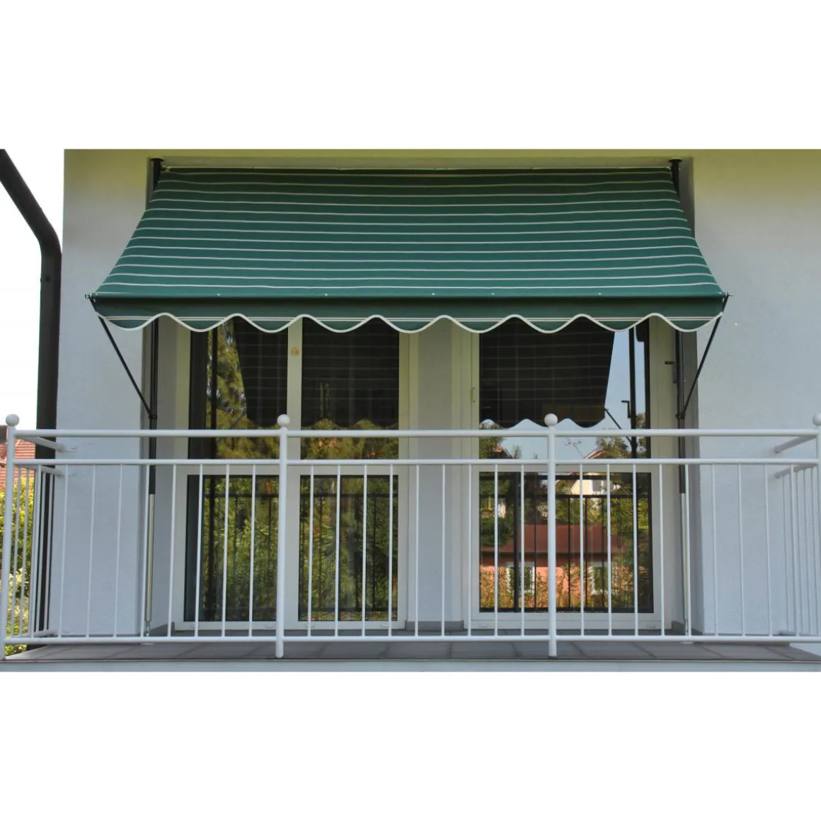 Angerer Freizeitmöbel GmbH Klemmmarkise grün/creme, 200 cm