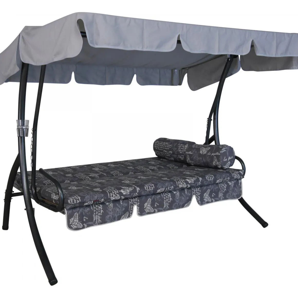 Angerer Freizeitmöbel GmbH Hollywoodschaukel „Trend Schmetterling“, grau