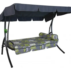 Angerer Freizeitmöbel GmbH Hollywoodschaukel „Trend Bambus“, grau