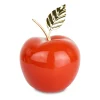 Apfel mit Blatt Keramik rot 9 x 9 x 12 cm