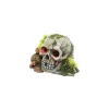 Aqua Ornaments Schädel mit Pflanzen LED 15,5 x 13,3 x 9,5 cm