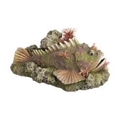 Aqua Ornaments Steinfisch mit Pflanzen 21 x 14,5 x 9 cm