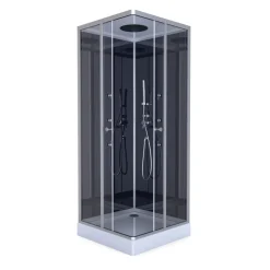 Aurlane Komplettdusche Colours Black 90 x 90 x 215 cm