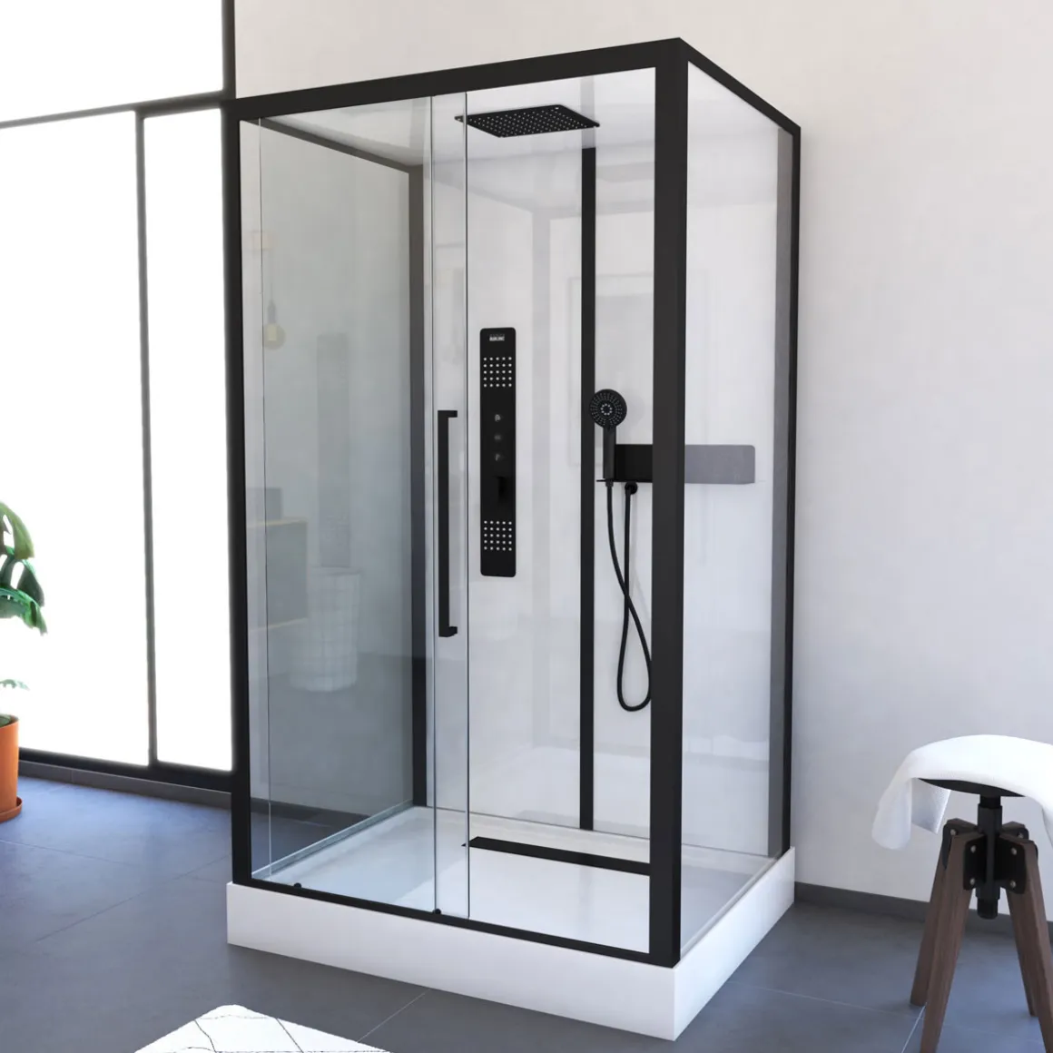 Aurlane Komplettdusche Urban 2 Rectangle 90 x 115 x 215 cm