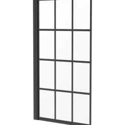 Badewannenaufsatz Jasmin schwarz 78 x 140 cm