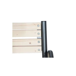 Bank „Park“ 3-Sitzer, 77x150x84 cm, anthrazit, Flächen aus Kiefernholz