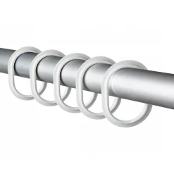 Basic Duschvorhangringe 12er Pack weiß