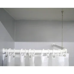 Basic Duschgestängefixierung Graz, ca. 80 cm, Farbe: Chromfarben glänzend