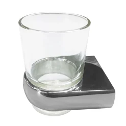 Basic Glashalter einfach chrom