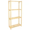 Basic Holzlattenregal mit 4 Böden