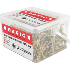 Basic Mehrzweckschraube 4,0 x 50 mm 400 Stück im Eimer