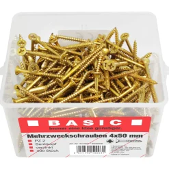 Basic Mehrzweckschraube 4,0 x 50 mm 400 Stück im Eimer