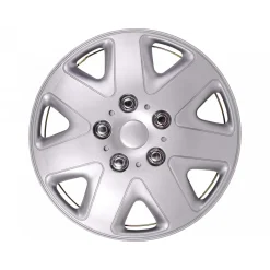 Basic Radzierblenden-Set 14 Zoll silber 4-teilig