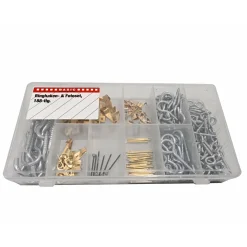 Basic Ringhaken- und Fotoset 188 teilig Stahl VZ5-50 mm