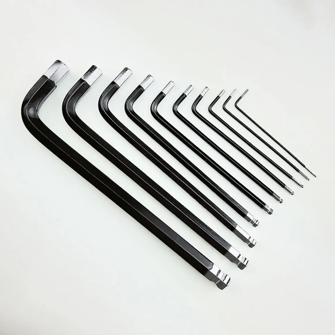 Basic Sechskantschlüssel-Set langarm Kugelkopf 10-teilig