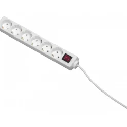 Basic Steckdosenleiste 6-fach weiß
