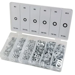 Basic Unterlegscheiben-Set in Box 900-teilig